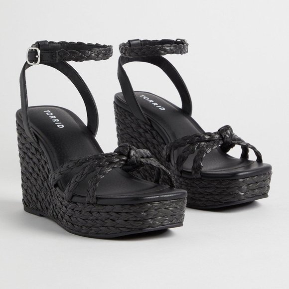 torrid Shoes - Torrid Black Wedge Sandals